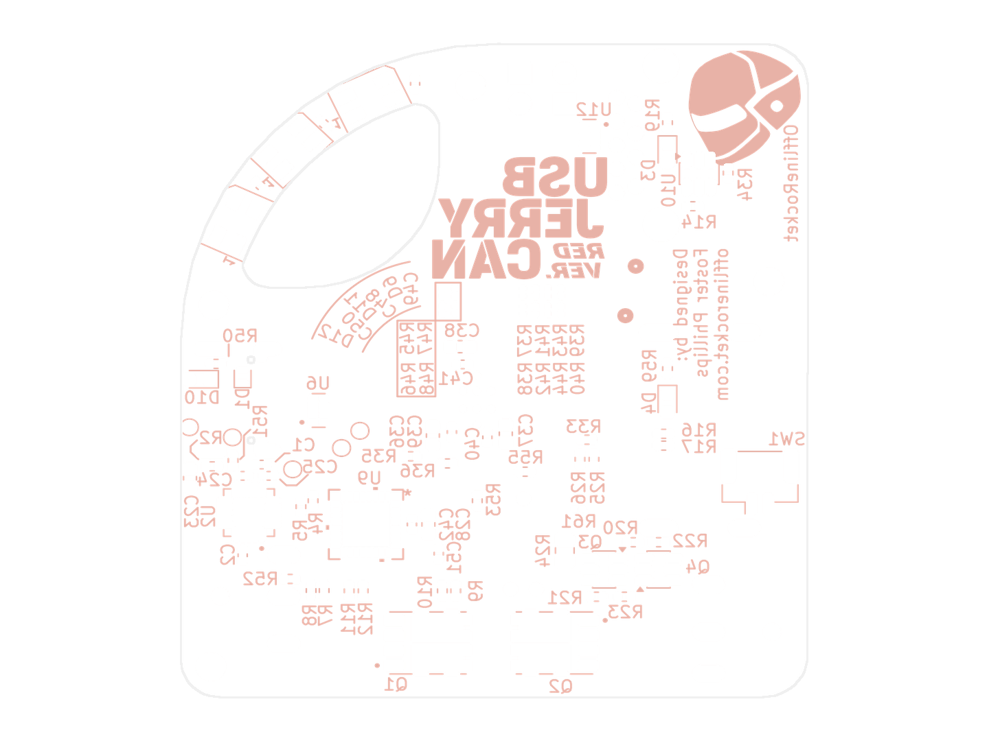 Top silkscreen layer